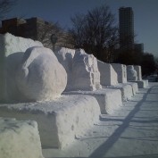 １２丁目市民雪像