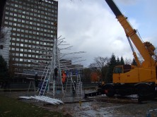 ２丁目イルミネーション作業