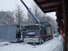 雪まつり設営
