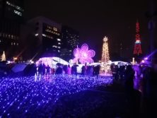 西3丁目会場のイルミネーションの様子の画像