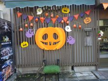 ハロウィン飾り全体の画像